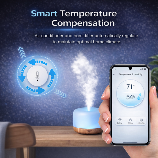Smart Temperature & Humidity Sensor – Real-Time Monitoring for a Healthier Home