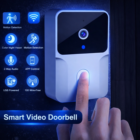 Smart WiFi Video Doorbell – Night Vision & Two-Way Audio